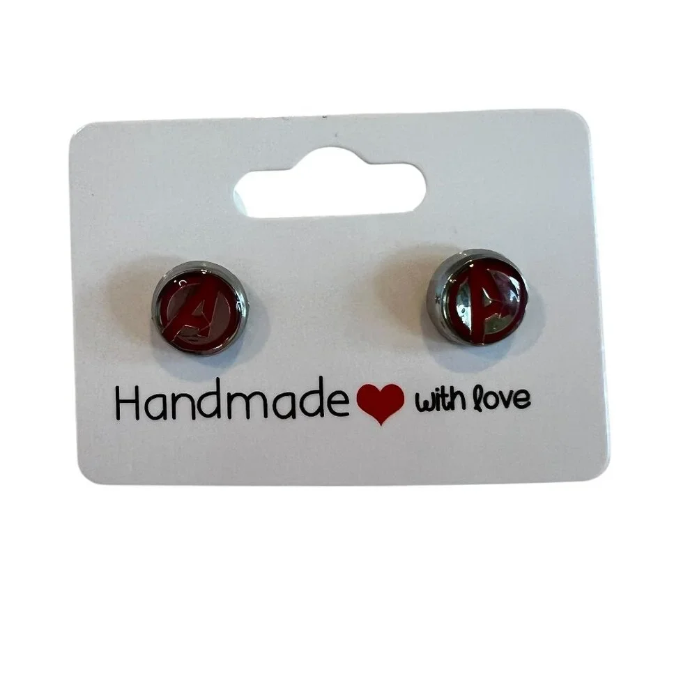 Marvel Avenger A Handmade Stud Earrings - Picture 2 of 6
